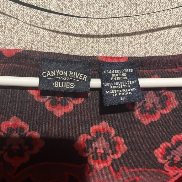 Canyon‎ River Blues Red and Black Tunic - Picture 3 of 7